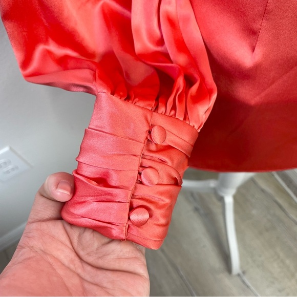 Cinq A Sept Stace One Shoulder Silk Blouse - Picture 5 of 12